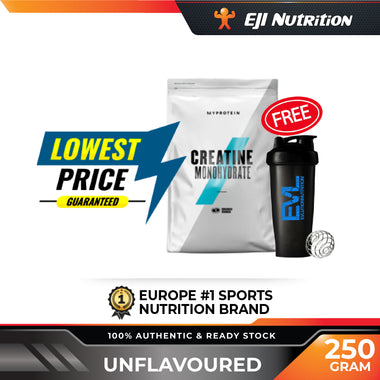 CREATINE MONOHYDRATE, 250g FREE EVL Blender Bottle