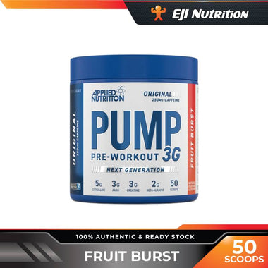 Pump 3G - Pre Workout with Caffeine, 50 Scoops