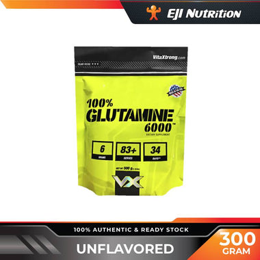 100% Glutamine 6000, 300g