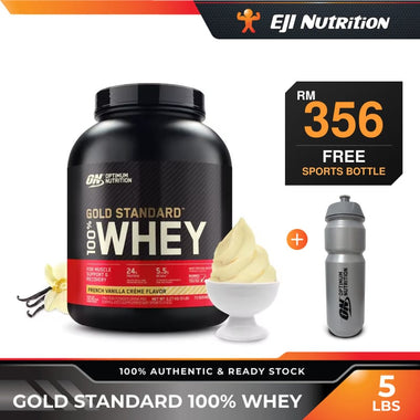 100% Gold Standard Whey Protein, 5lbs